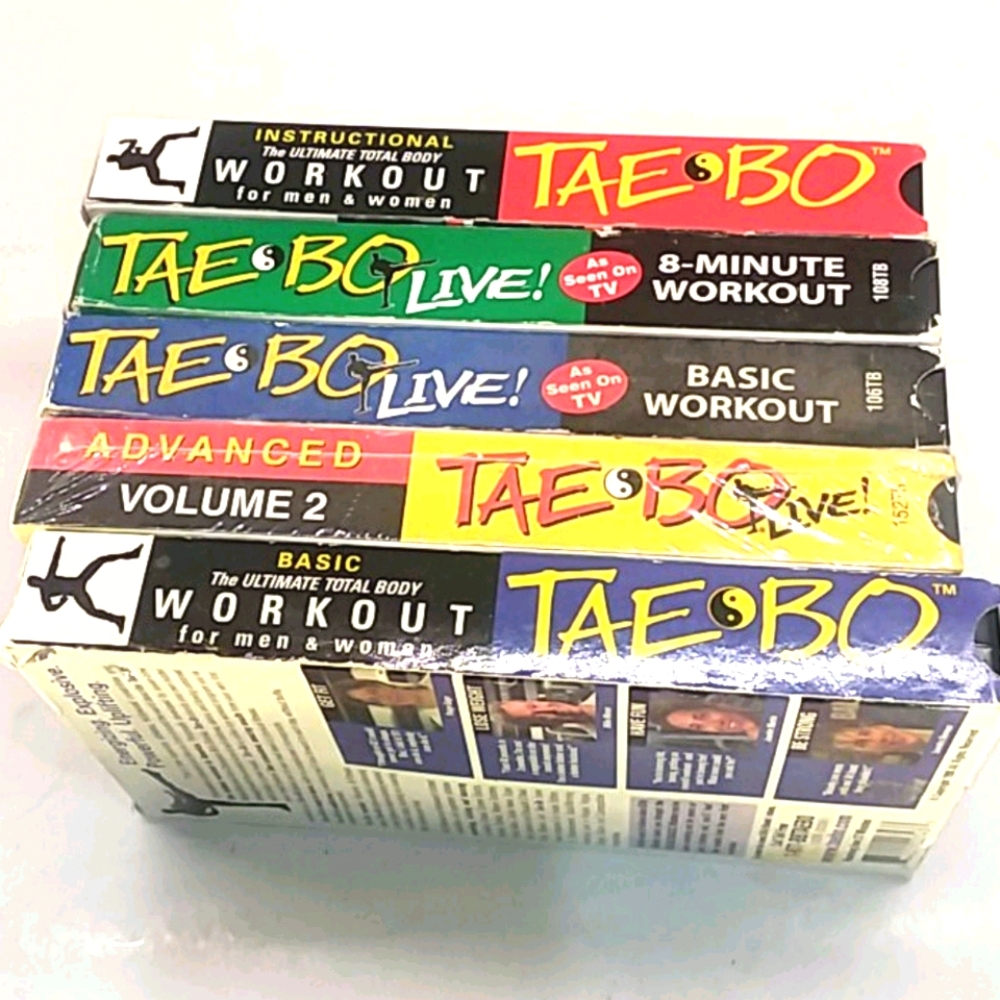 TAE-BO Billy Blanks 5 set VHS workout videos